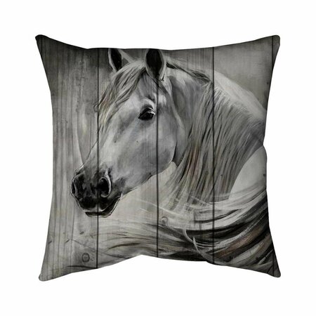 BEGIN HOME DECOR 26 x 26 in. Rustic Horse-Double Sided Print Indoor Pillow 5541-2626-AN10